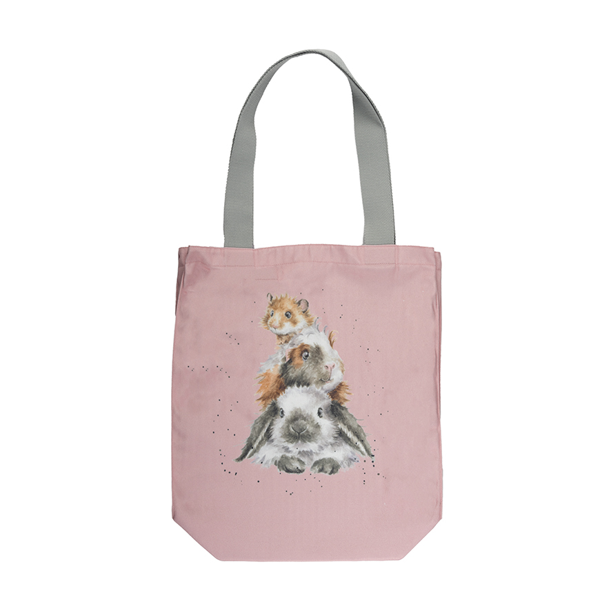 Wrendale Designs Piggy In The Middle Canvas Tote image number null